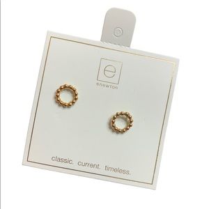 enewton Classic Beaded Halo Stud - 3mm Bead Gold
